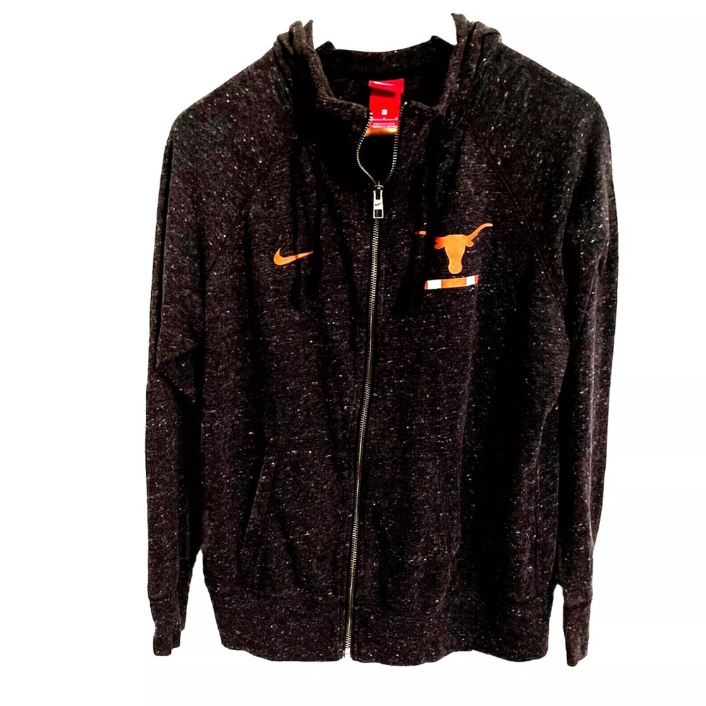 Nike Dri-fit Texas Longhorn Jacket Mens Gray Full Zip Large